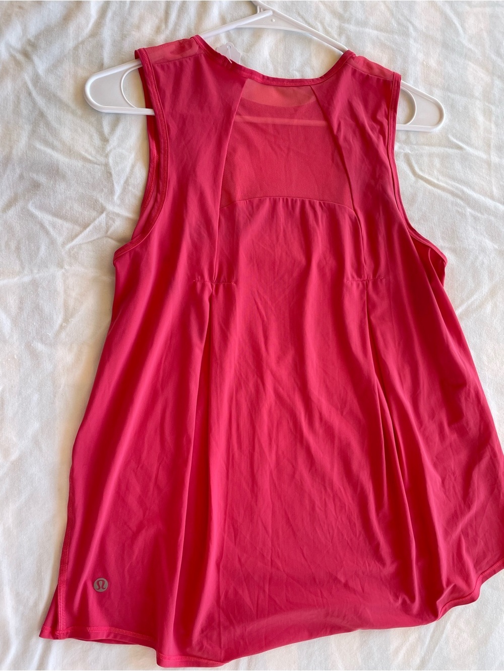 Lululemon Hot Pink Mesh Back Workout Tank Top Women’s Size Unknown Running Yoga